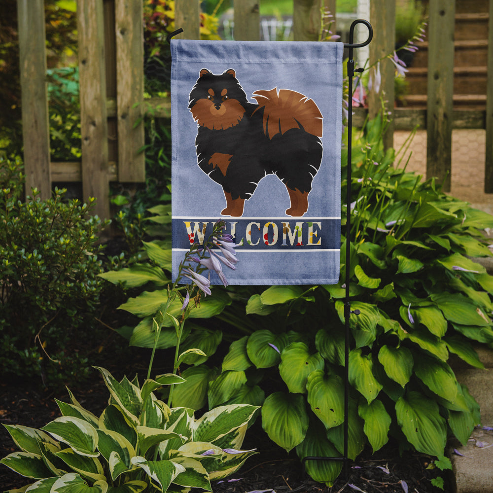 Pomeranian Welcome Flag Garden Size CK3669GF  the-store.com.