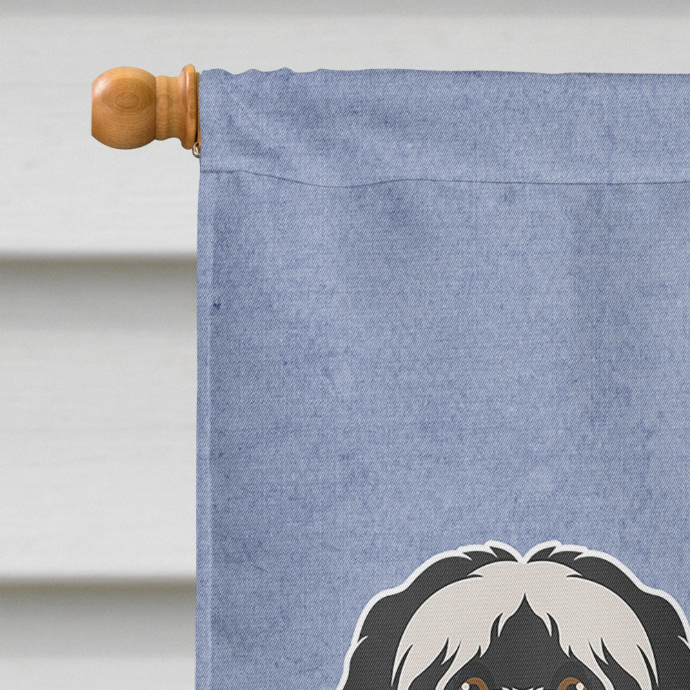 Tibetan Terrier Welcome Flag Canvas House Size CK3681CHF  the-store.com.