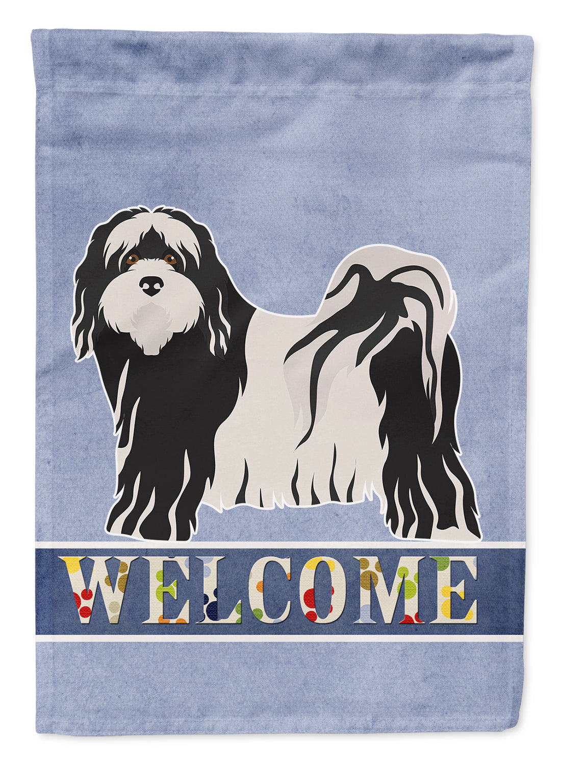 Tibetan Terrier Welcome Flag Garden Size CK3681GF  the-store.com.