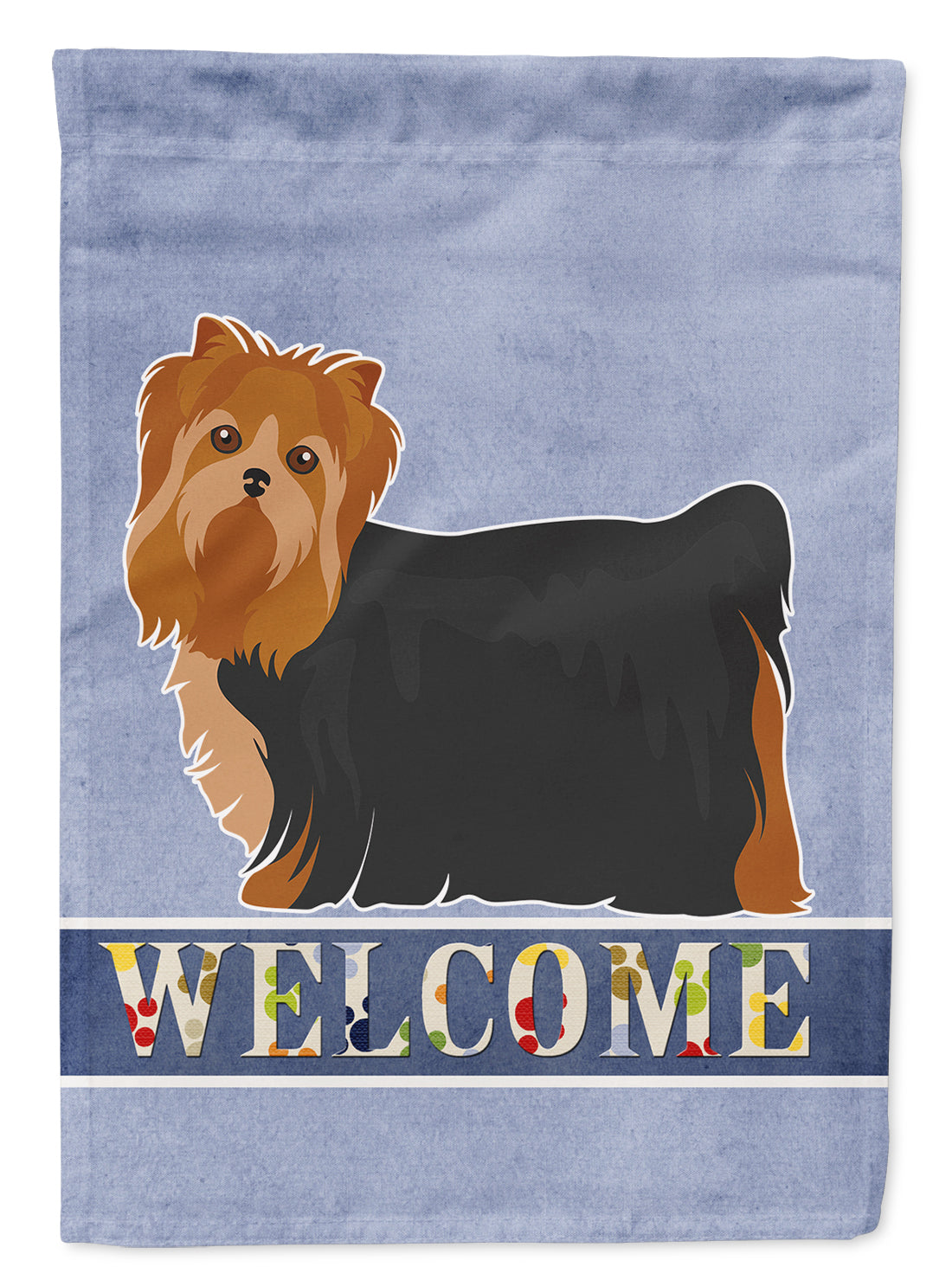 Yorkshire Terrier Welcome Flag Canvas House Size CK3682CHF  the-store.com.