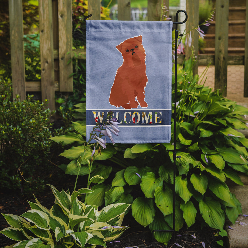 Brussels Griffon Welcome Flag Garden Size CK3686GF  the-store.com.