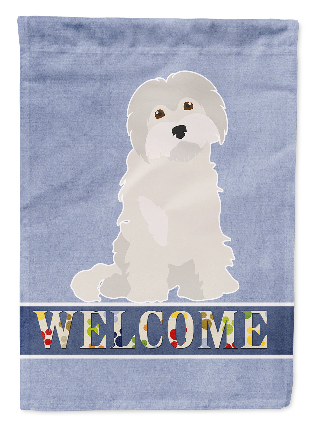 Maltese #2 Welcome Flag Garden Size CK3693GF  the-store.com.