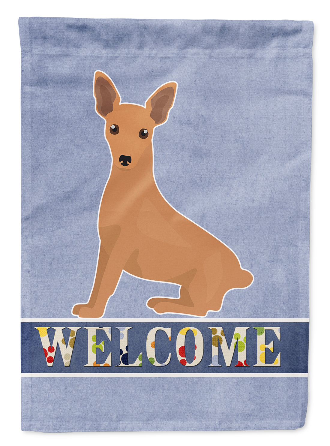 Miniature Pinscher Welcome Flag Canvas House Size CK3695CHF  the-store.com.