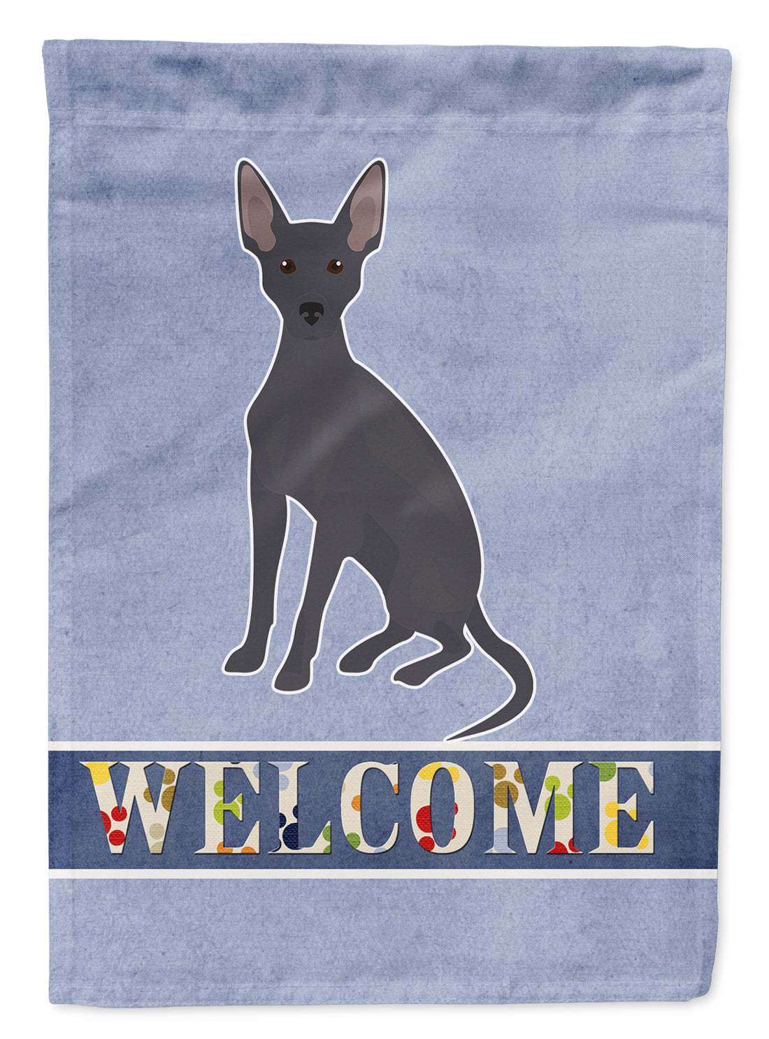 Peruvian Hairless Dog Welcome Flag Canvas House Size CK3699CHF  the-store.com.