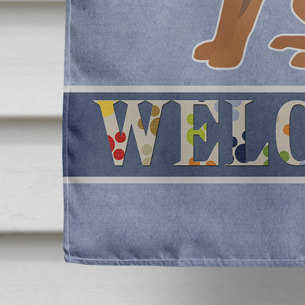 Brown Prague Ratter Welcome Flag Canvas House Size CK3700CHF  the-store.com.