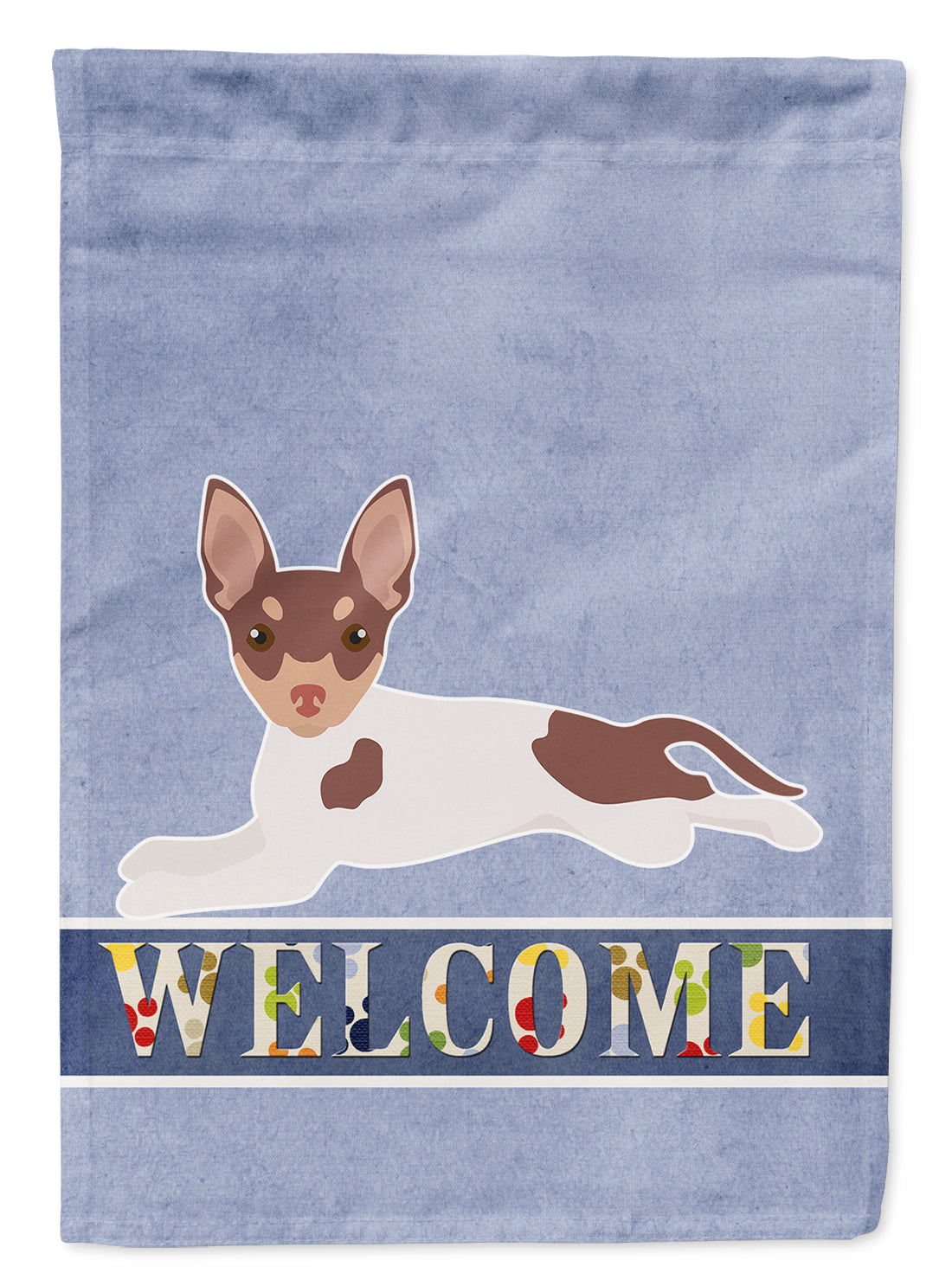 Toy Fox Terrier Welcome Flag Garden Size CK3703GF  the-store.com.