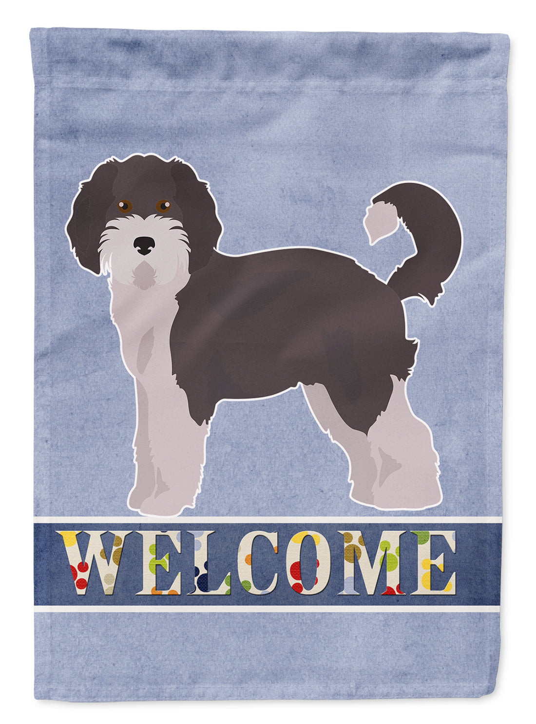 Aussiedoodle #1 Welcome Flag Garden Size CK3706GF  the-store.com.