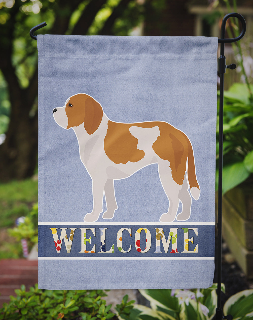 Beaglier #1 Welcome Flag Garden Size CK3708GF  the-store.com.