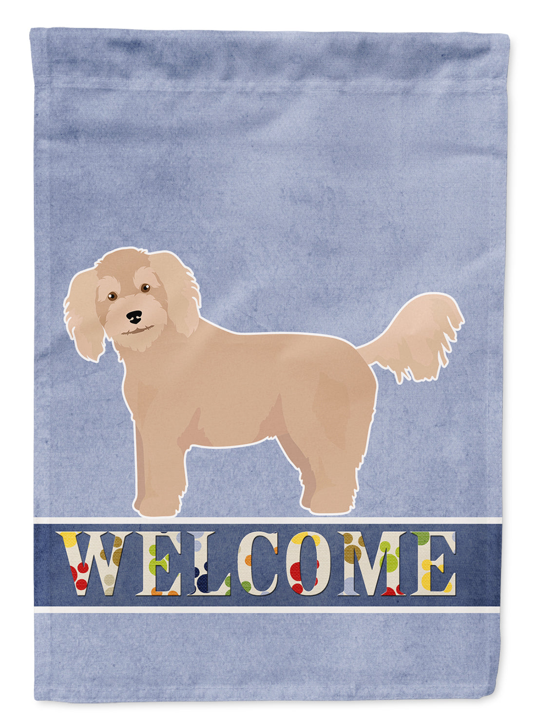 Bichpoo Welcome Flag Garden Size CK3712GF  the-store.com.