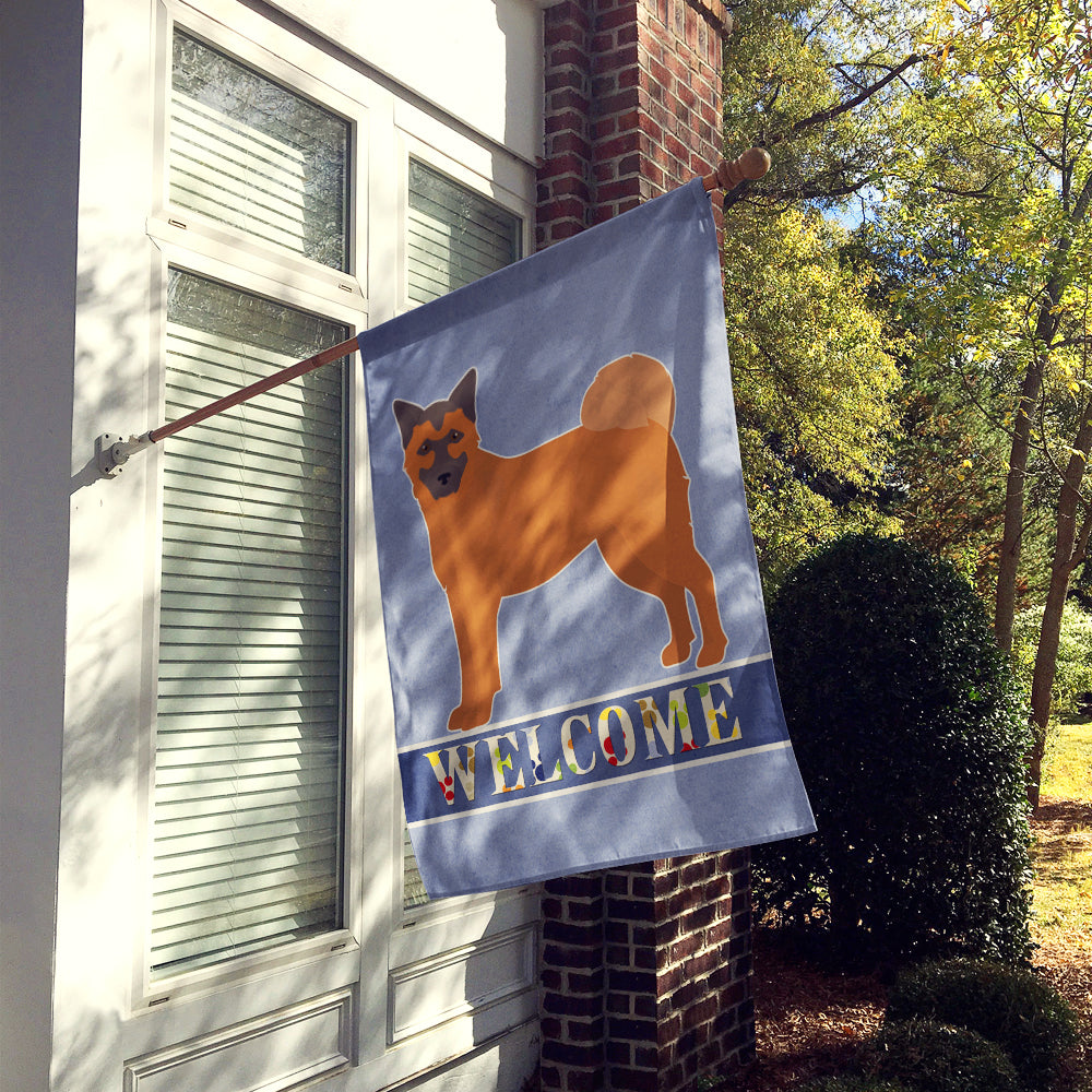 Chow Shepherd Welcome Flag Canvas House Size CK3725CHF  the-store.com.