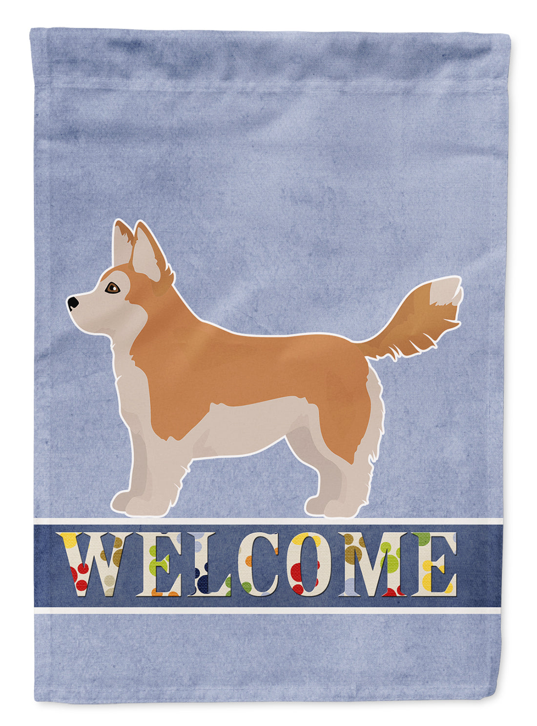 Corgi Husky Mix Welcome Flag Garden Size CK3730GF  the-store.com.