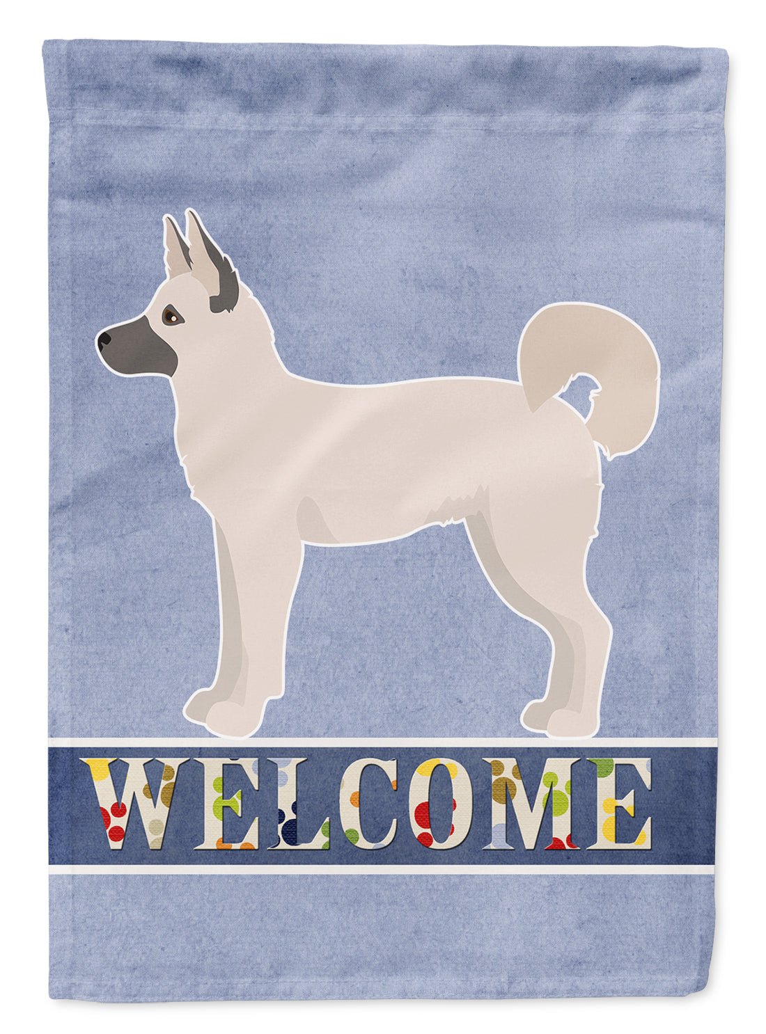 Gerberian Shepsky Welcome Flag Canvas House Size CK3736CHF  the-store.com.