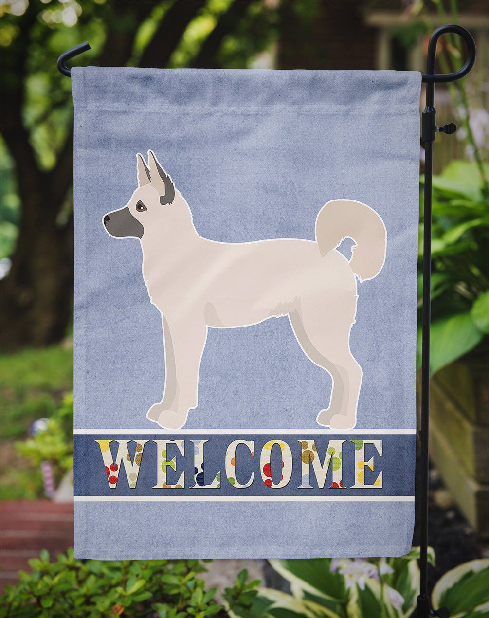 Gerberian Shepsky Welcome Flag Garden Size CK3736GF  the-store.com.