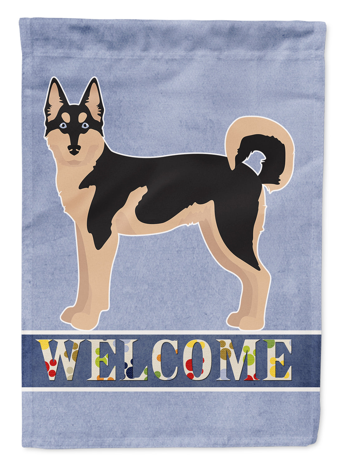 Gerberian Shepsky #2 Welcome Flag Canvas House Size CK3737CHF  the-store.com.