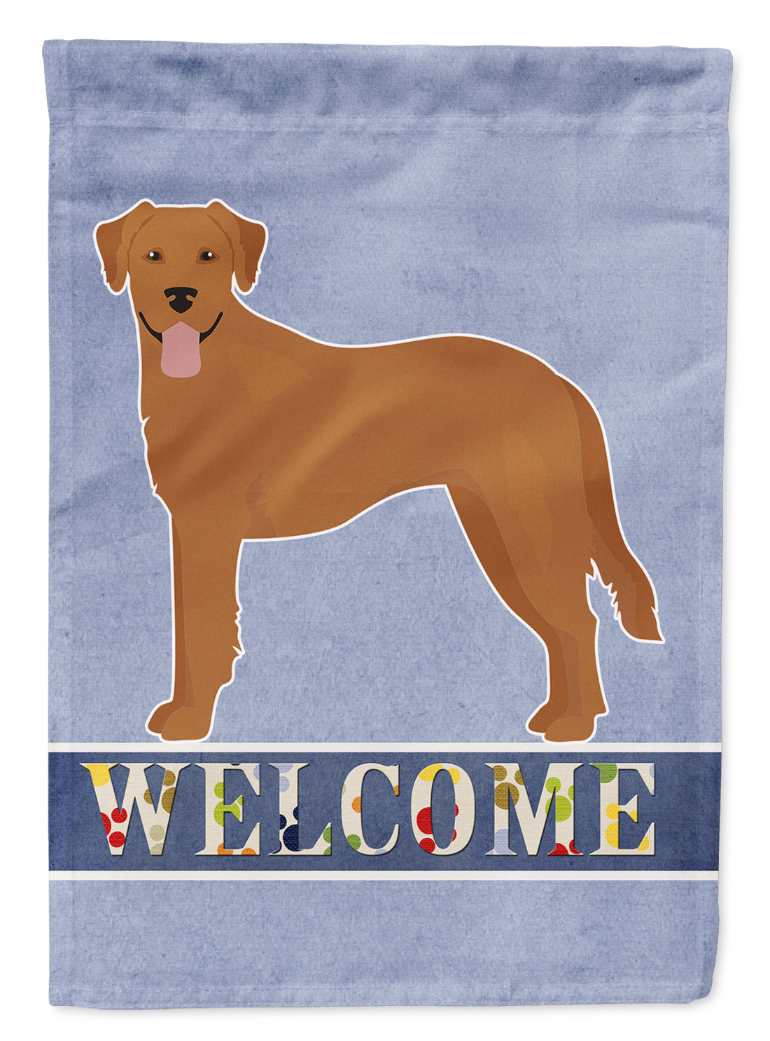 Goldador Welcome Flag Canvas House Size CK3742CHF  the-store.com.