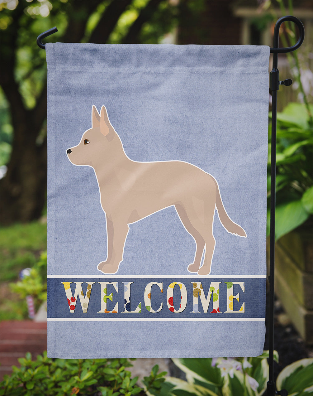 Tan Jackhuahua Welcome Flag Garden Size CK3748GF  the-store.com.