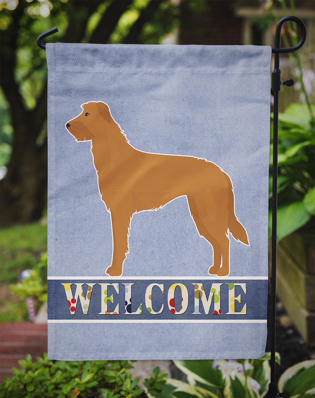 Lurcher #2 Welcome Flag Garden Size CK3757GF  the-store.com.