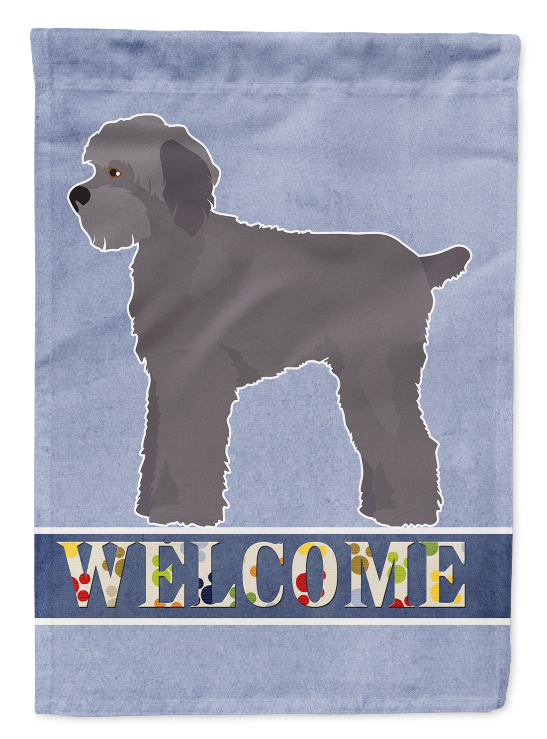 Grey Schnoodle Welcome Flag Garden Size CK3771GF  the-store.com.