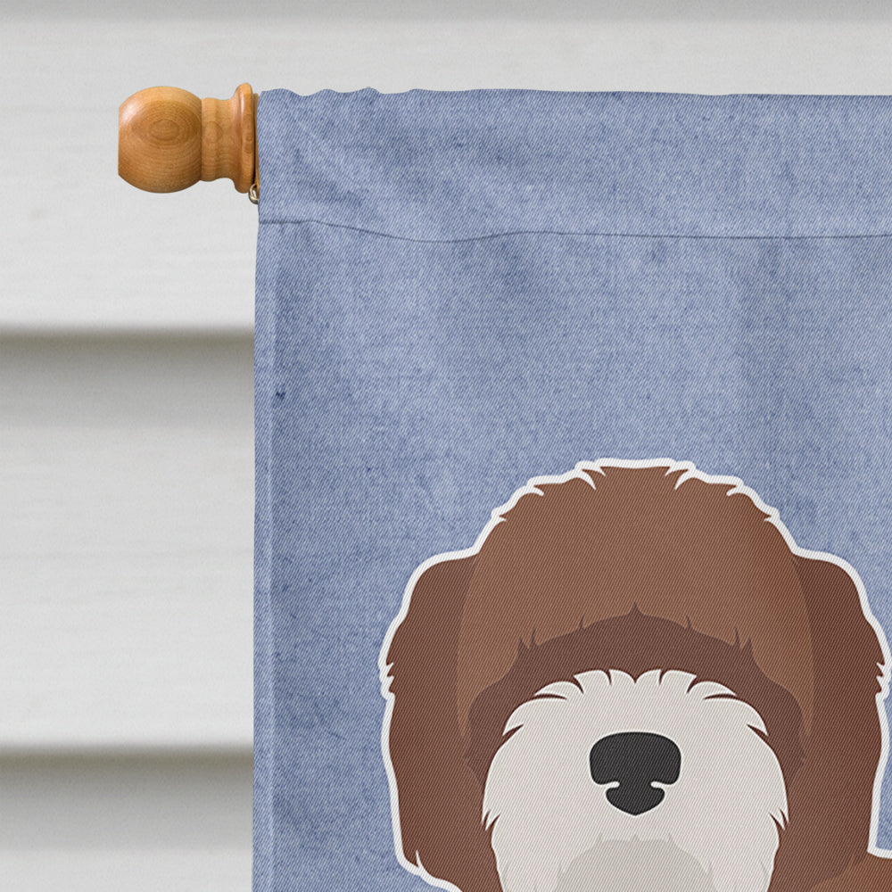 Sheepadoodle Welcome Flag Canvas House Size CK3773CHF  the-store.com.