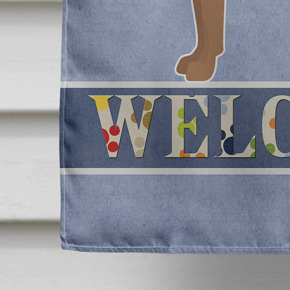 Shepherd Pit Mix #1 Welcome Flag Canvas House Size CK3775CHF  the-store.com.