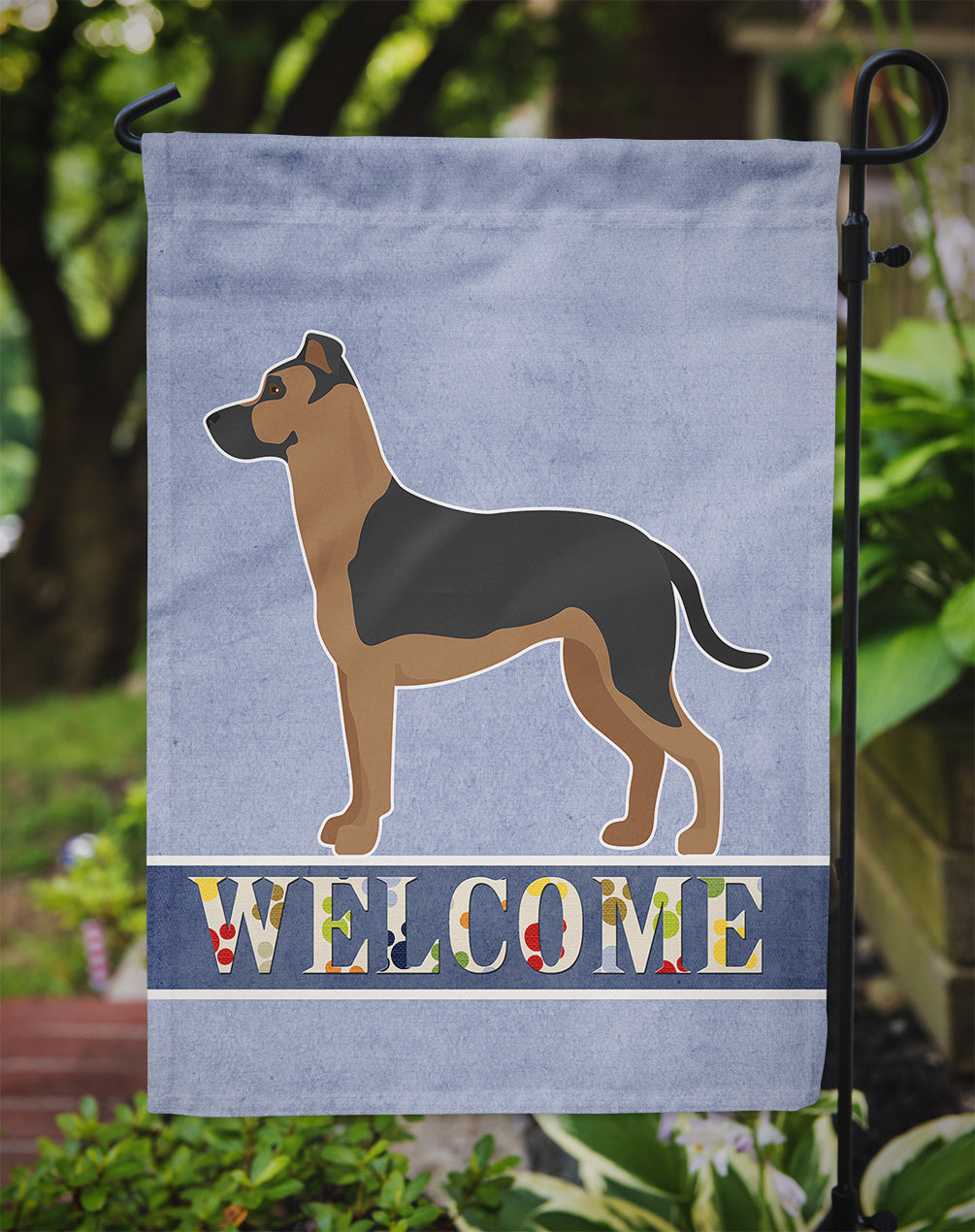 Shepherd Pit Mix #1 Welcome Flag Garden Size CK3775GF  the-store.com.