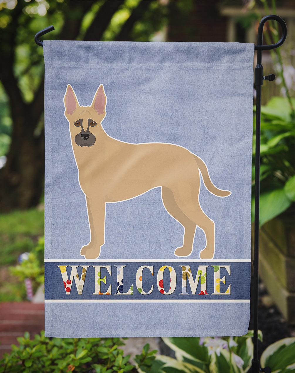 Shepherd Pit Mix #2 Welcome Flag Garden Size CK3776GF  the-store.com.