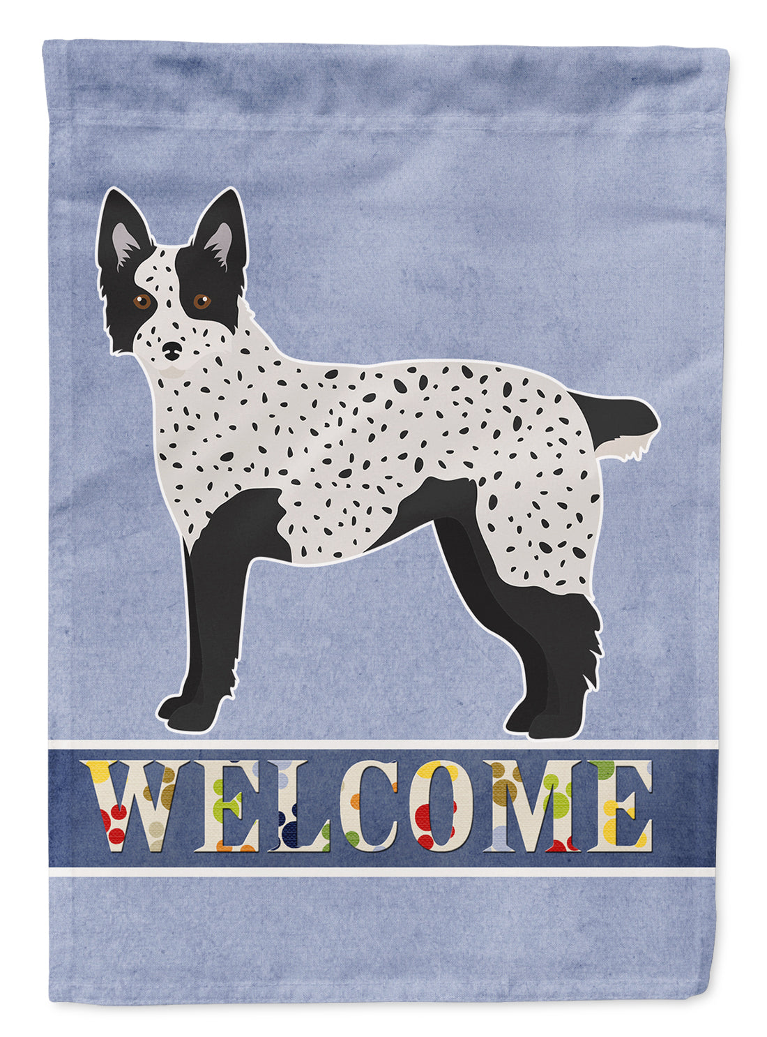 Texas Heeler Welcome Flag Garden Size CK3783GF  the-store.com.