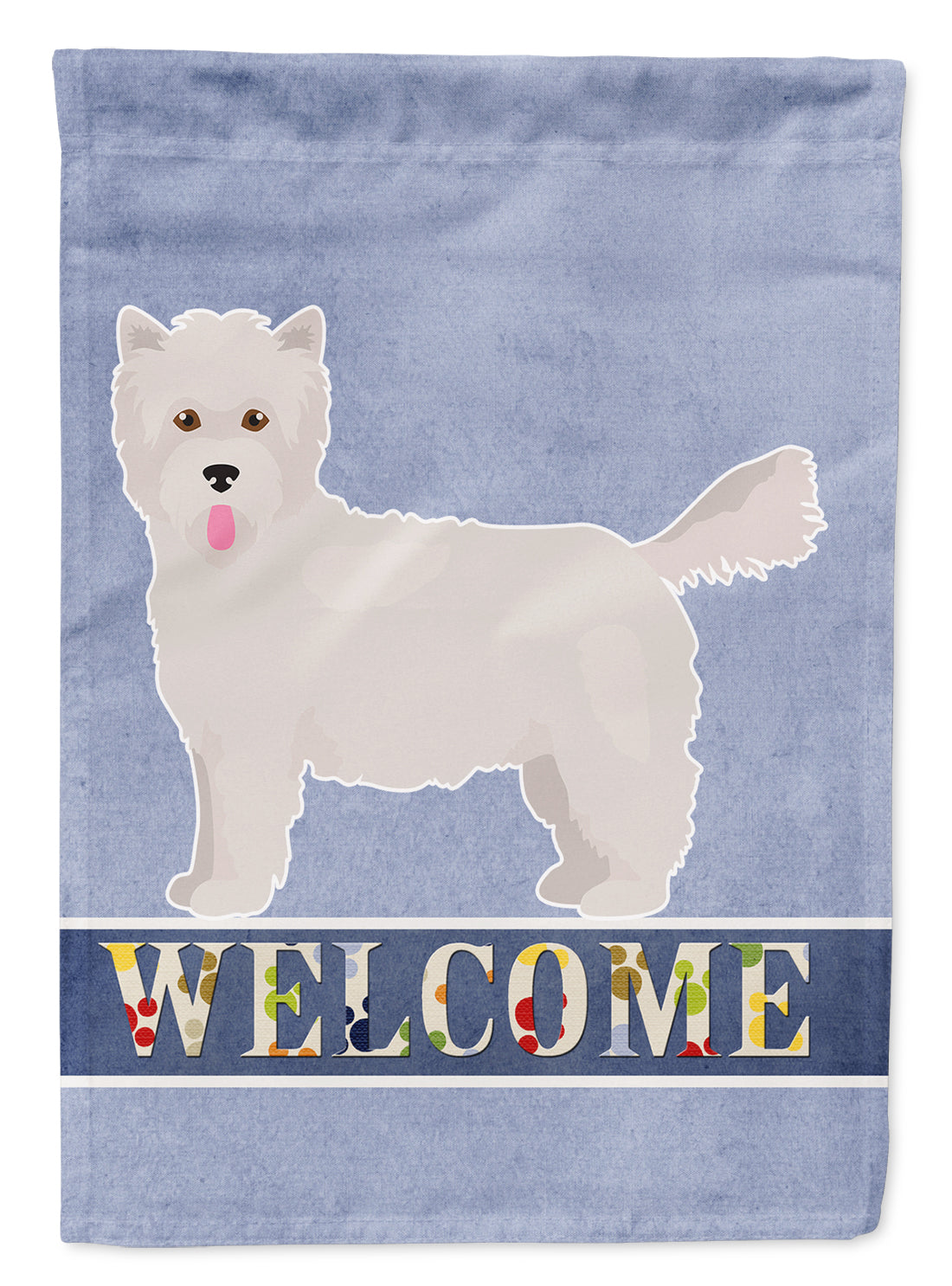 Westiepoo #2 Welcome Flag Garden Size CK3785GF  the-store.com.