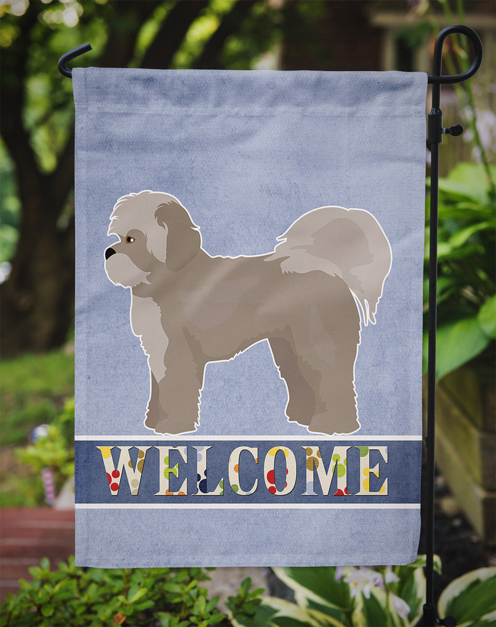 Zuchon #1 Welcome Flag Garden Size CK3790GF  the-store.com.