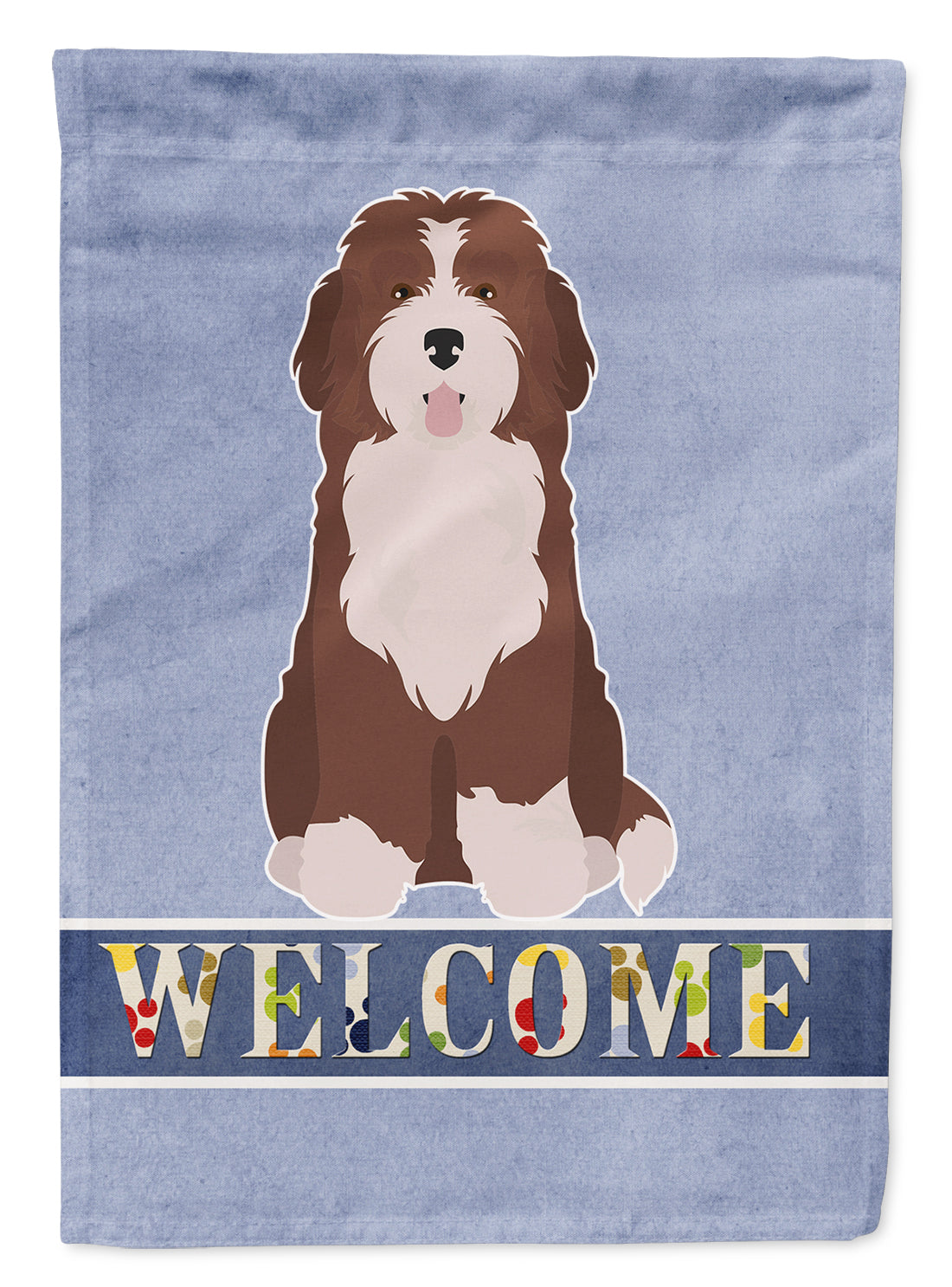 Bernedoodle #2 Welcome Flag Garden Size CK3792GF  the-store.com.