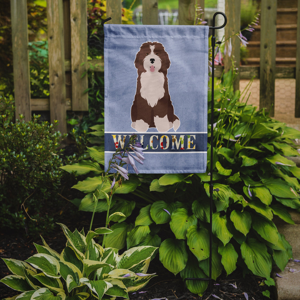 Bernedoodle #2 Welcome Flag Garden Size CK3792GF  the-store.com.