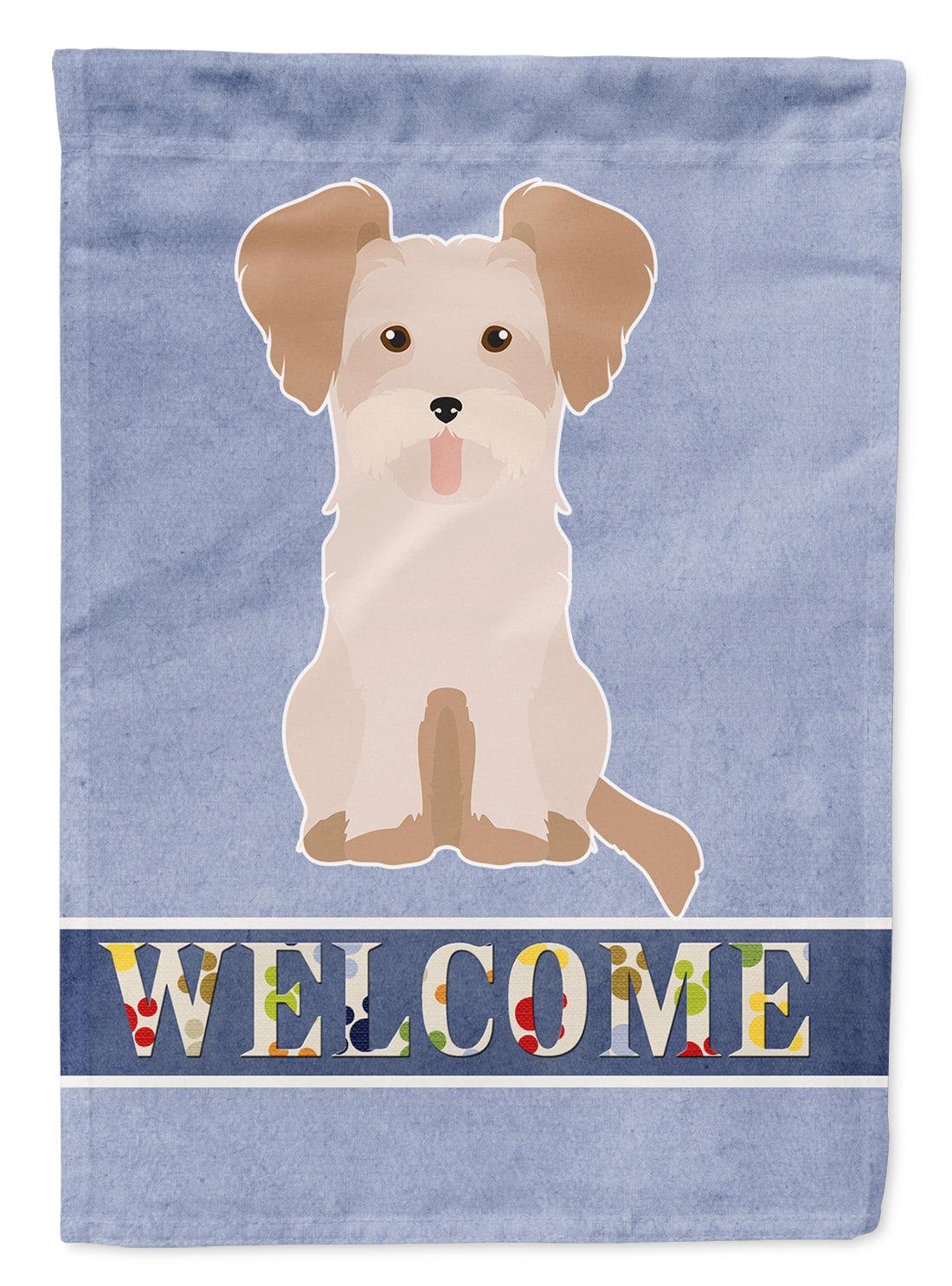 Morkie #3 Welcome Flag Canvas House Size CK3795CHF  the-store.com.