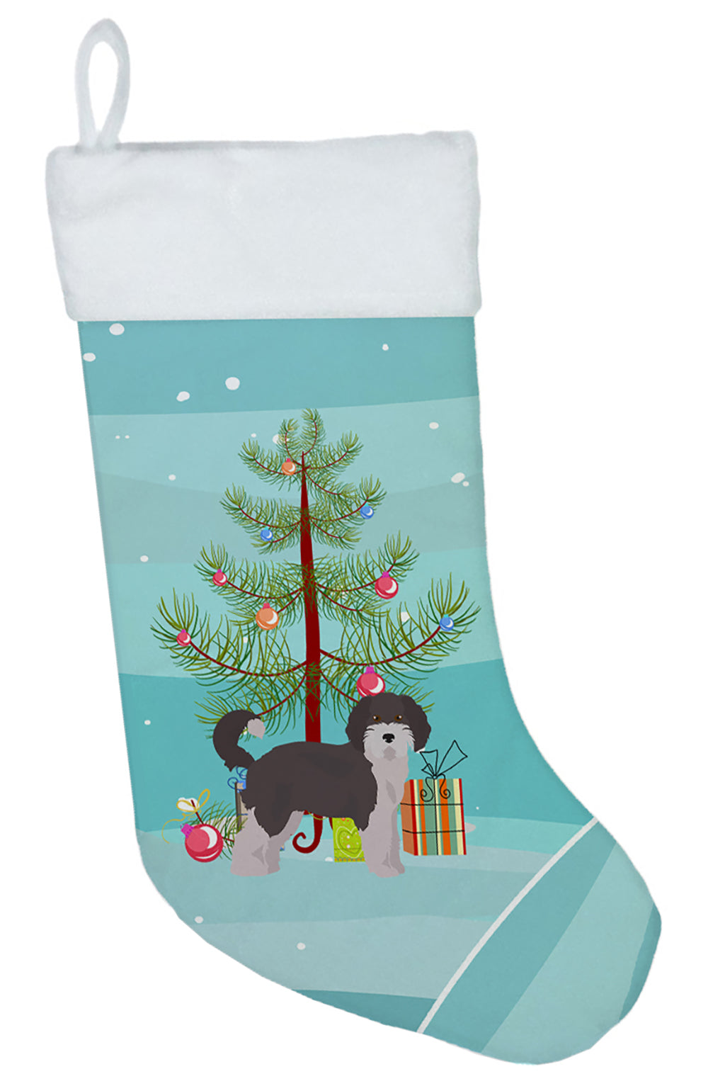 Aussiedoodle #1 Christmas Tree Christmas Stocking CK3800CS  the-store.com.