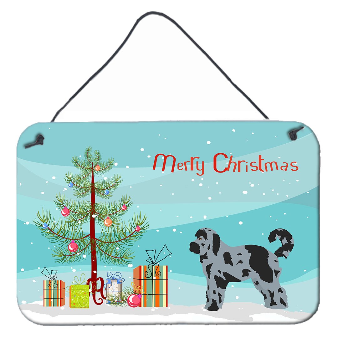 Aussiedoodle #2 Christmas Tree Wall or Door Hanging Prints CK3801DS812 by Caroline's Treasures