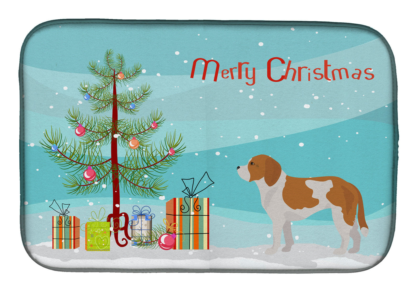 Beaglier #1 Christmas Tree Dish Drying Mat CK3802DDM  the-store.com.