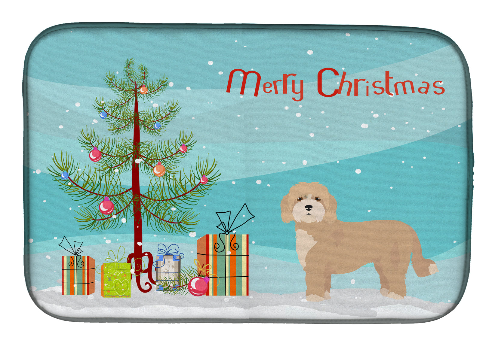 Cavachon Christmas Tree Dish Drying Mat CK3810DDM  the-store.com.