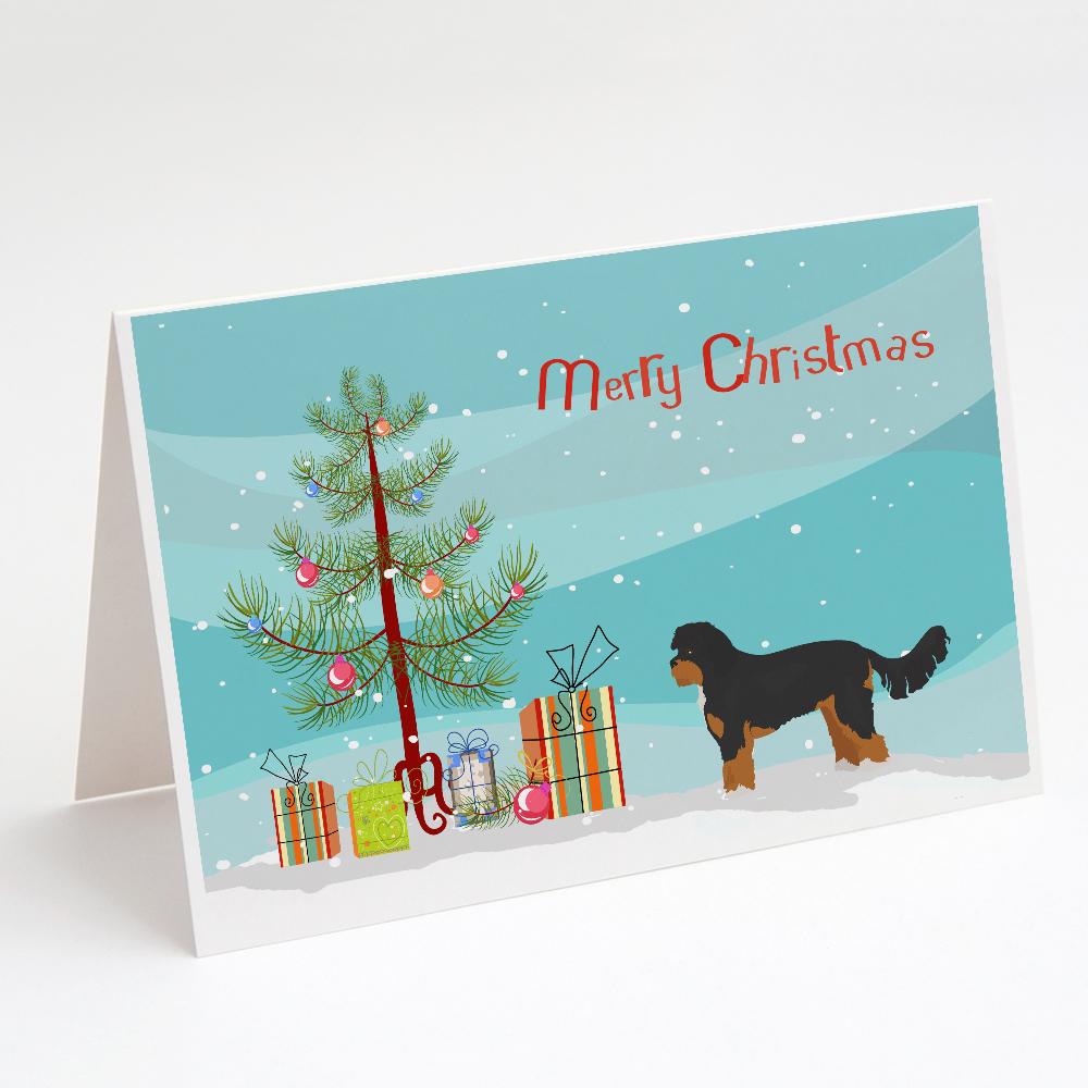 Buy this Black and Tan Cavapoo Christmas Tree Greeting Cards and Envelopes Pack of 8