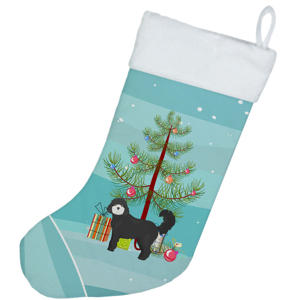 Black Cockapoo Christmas Tree Christmas Stocking CK3823CS  the-store.com.