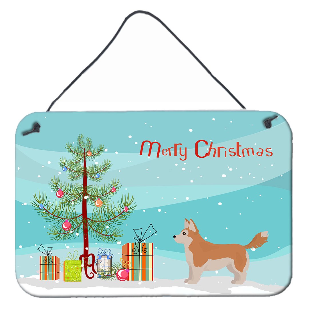 Corgi Husky Mix Christmas Tree Wall or Door Hanging Prints CK3824DS812 by Caroline&#39;s Treasures