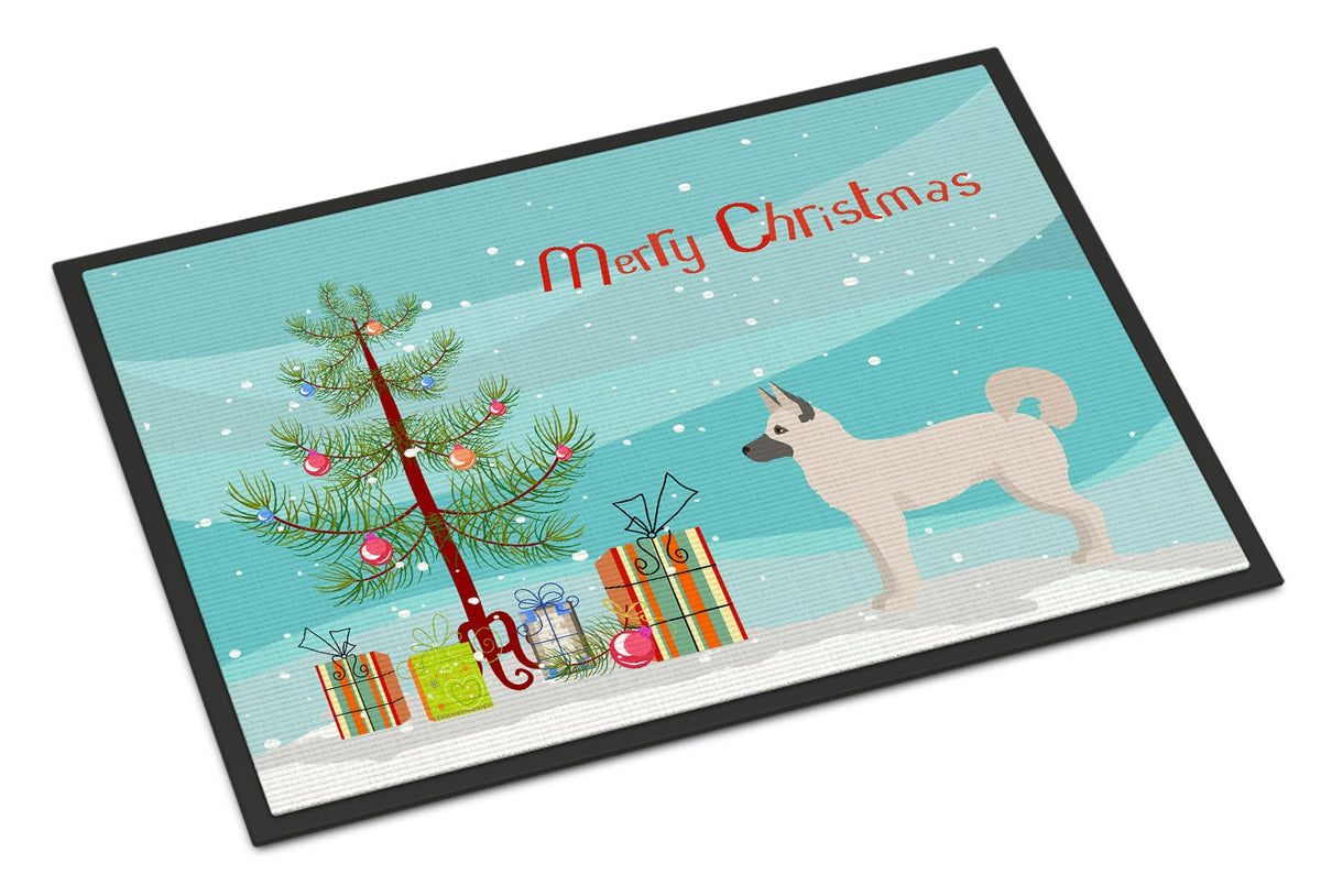 Gerberian Shepsky Christmas Tree Indoor or Outdoor Mat 24x36 CK3830JMAT by Caroline&#39;s Treasures