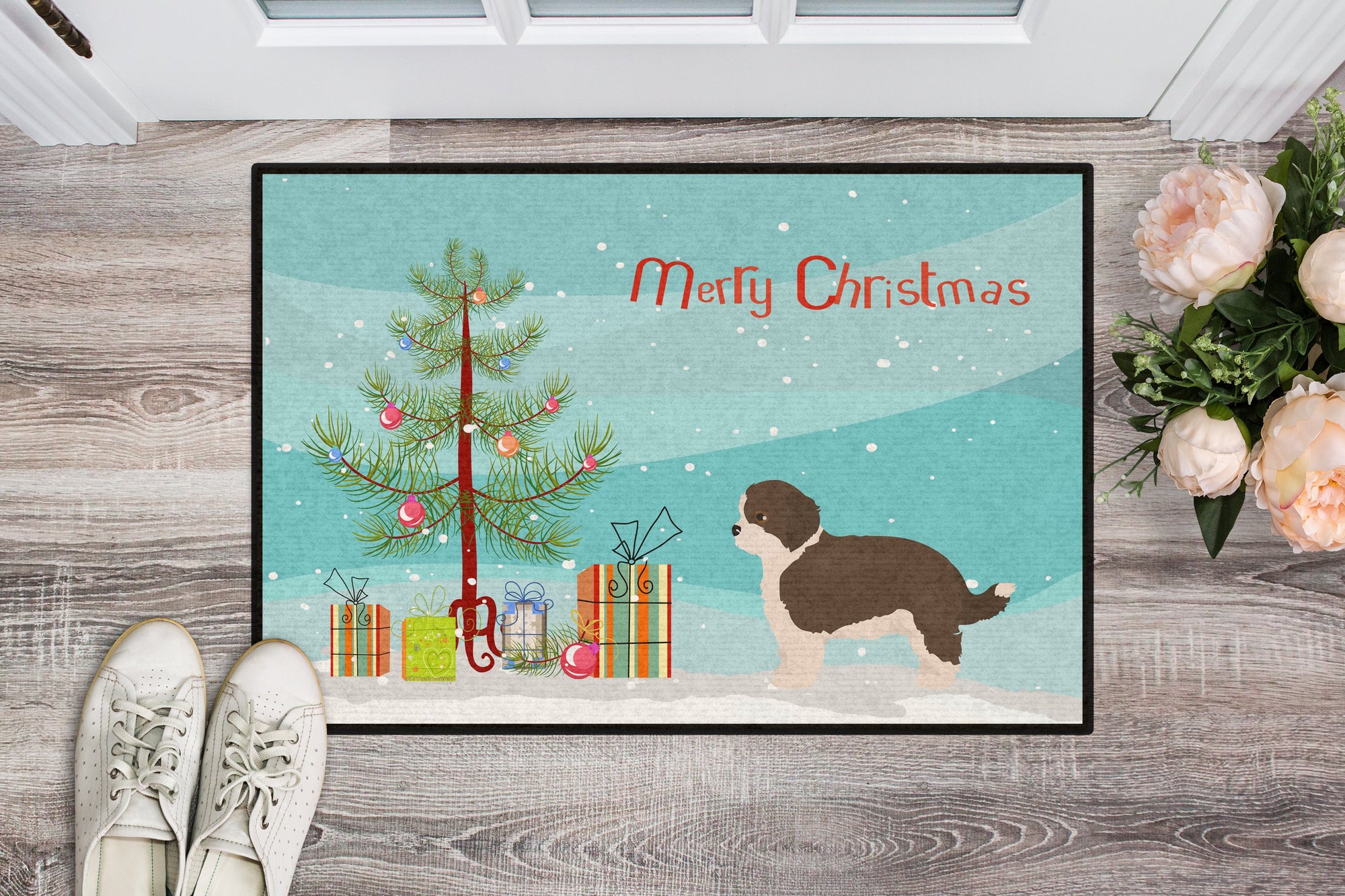 Havapoo #1 Christmas Tree Indoor or Outdoor Mat 24x36 CK3840JMAT by Caroline's Treasures