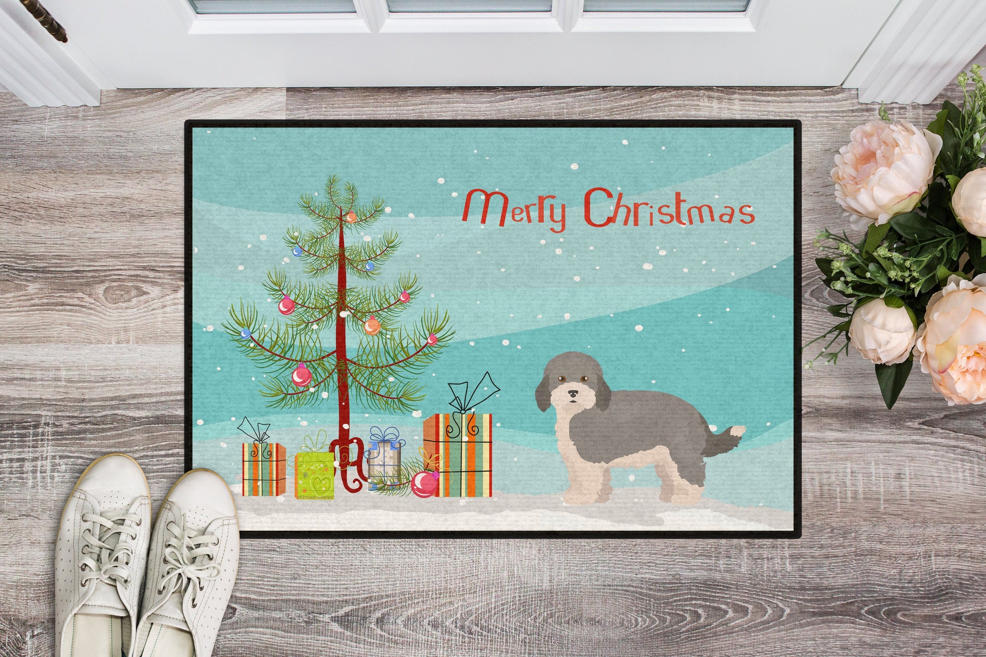 Havapoo #2 Christmas Tree Indoor or Outdoor Mat 24x36 CK3841JMAT by Caroline's Treasures