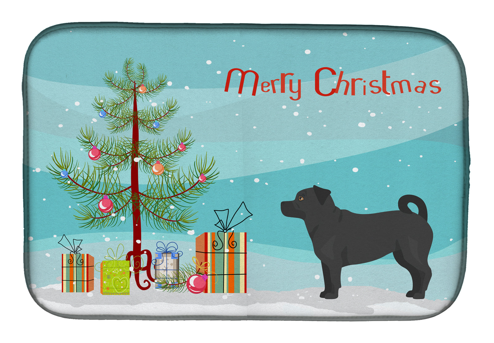 Balck Jug Christmas Tree Dish Drying Mat CK3844DDM  the-store.com.