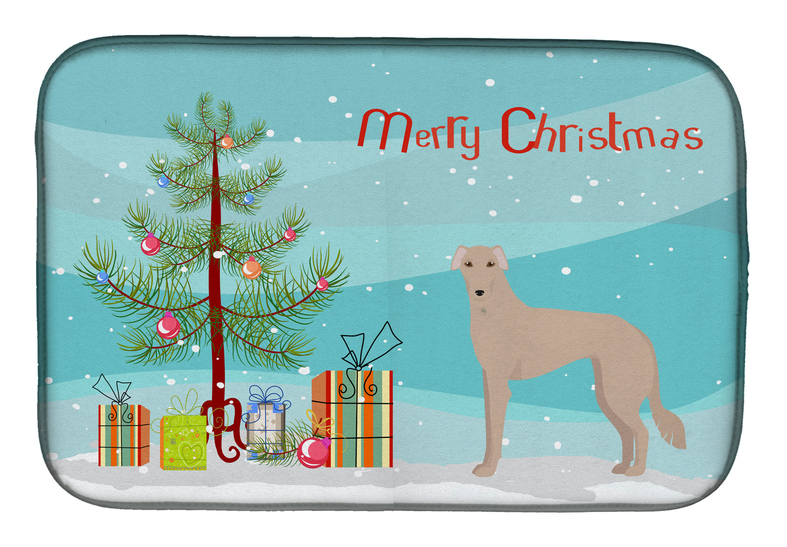 Tan Longdog Christmas Tree Dish Drying Mat CK3848DDM  the-store.com.