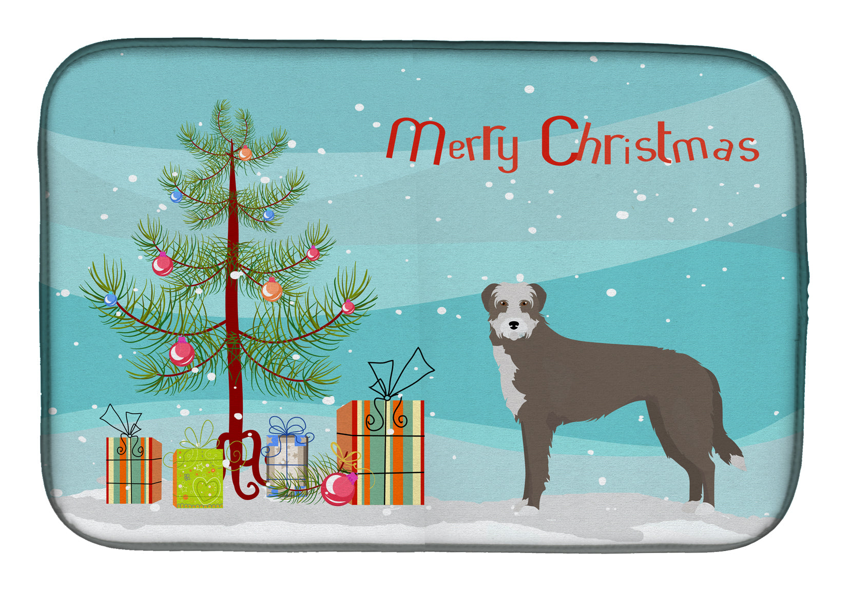 Lurcher #1 Christmas Tree Dish Drying Mat CK3850DDM  the-store.com.