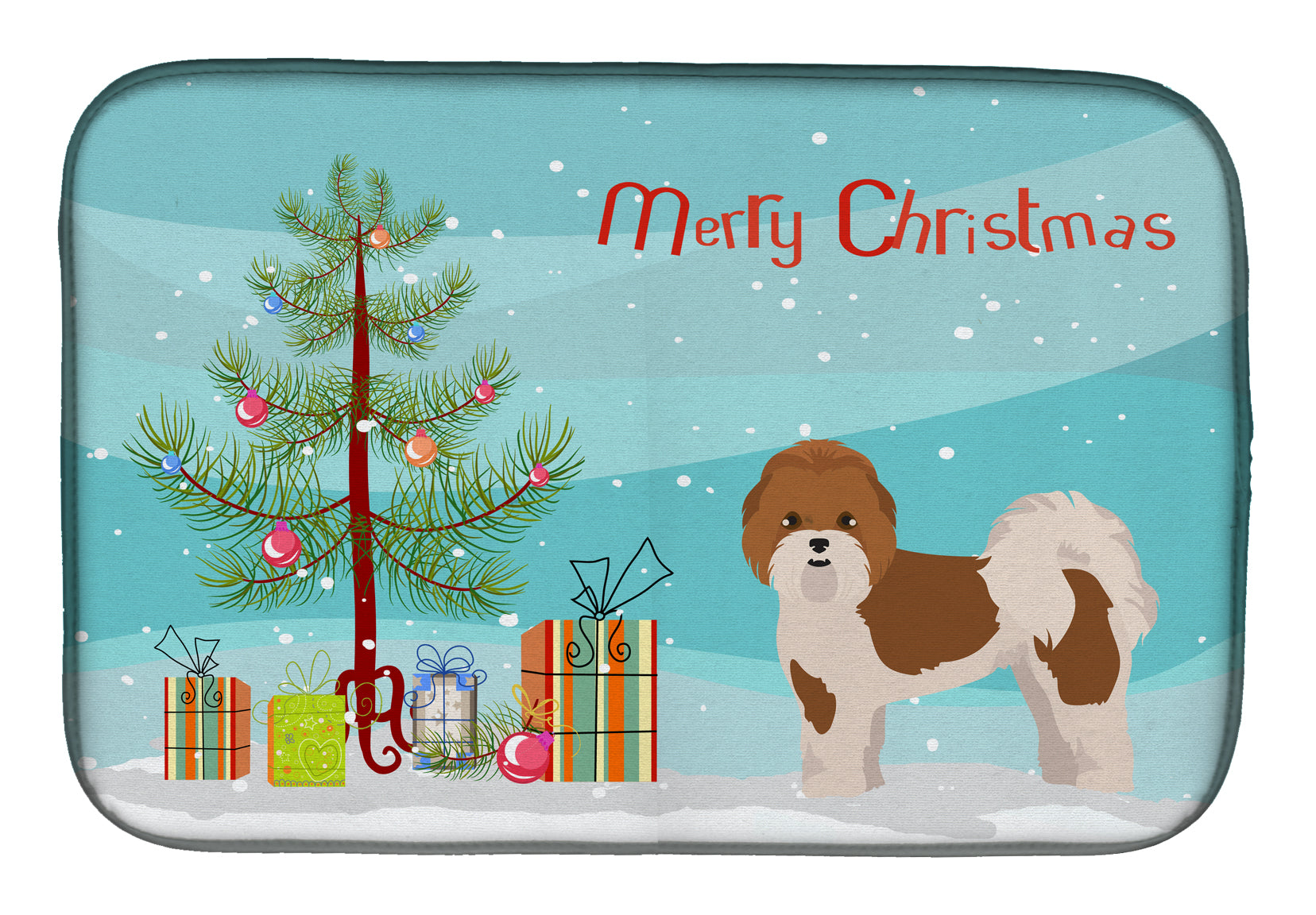 Mal-Shi Christmas Tree Dish Drying Mat CK3853DDM  the-store.com.