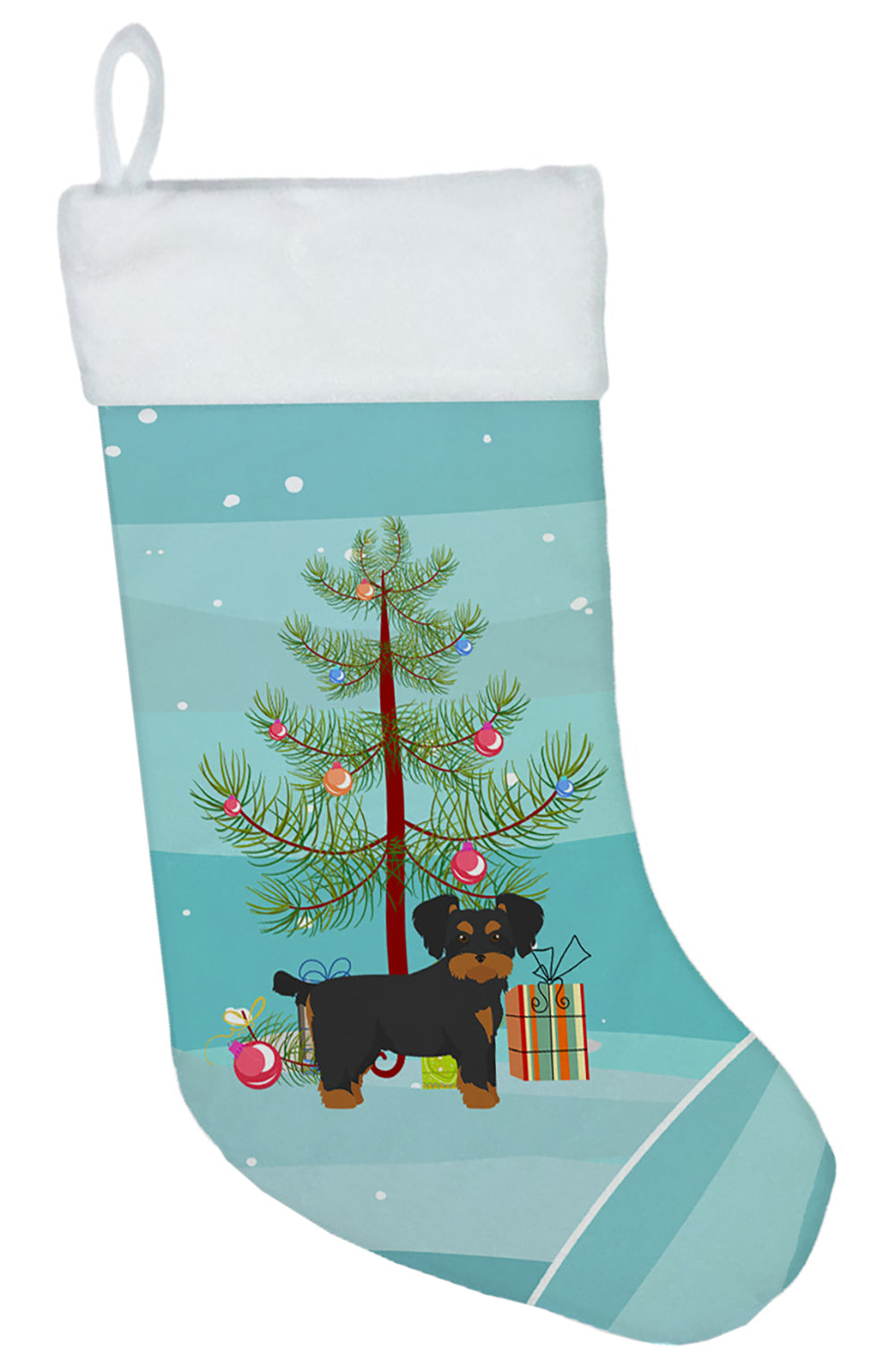 Morkie Christmas Tree Christmas Stocking CK3856CS  the-store.com.