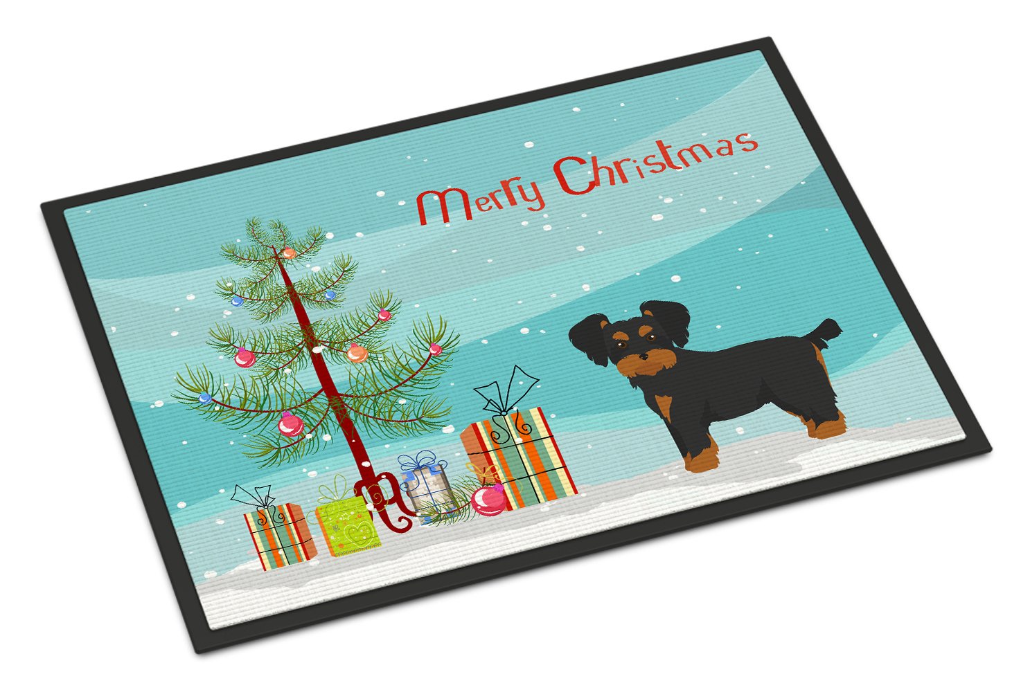 Morkie Christmas Tree Indoor or Outdoor Mat 24x36 CK3856JMAT by Caroline's Treasures