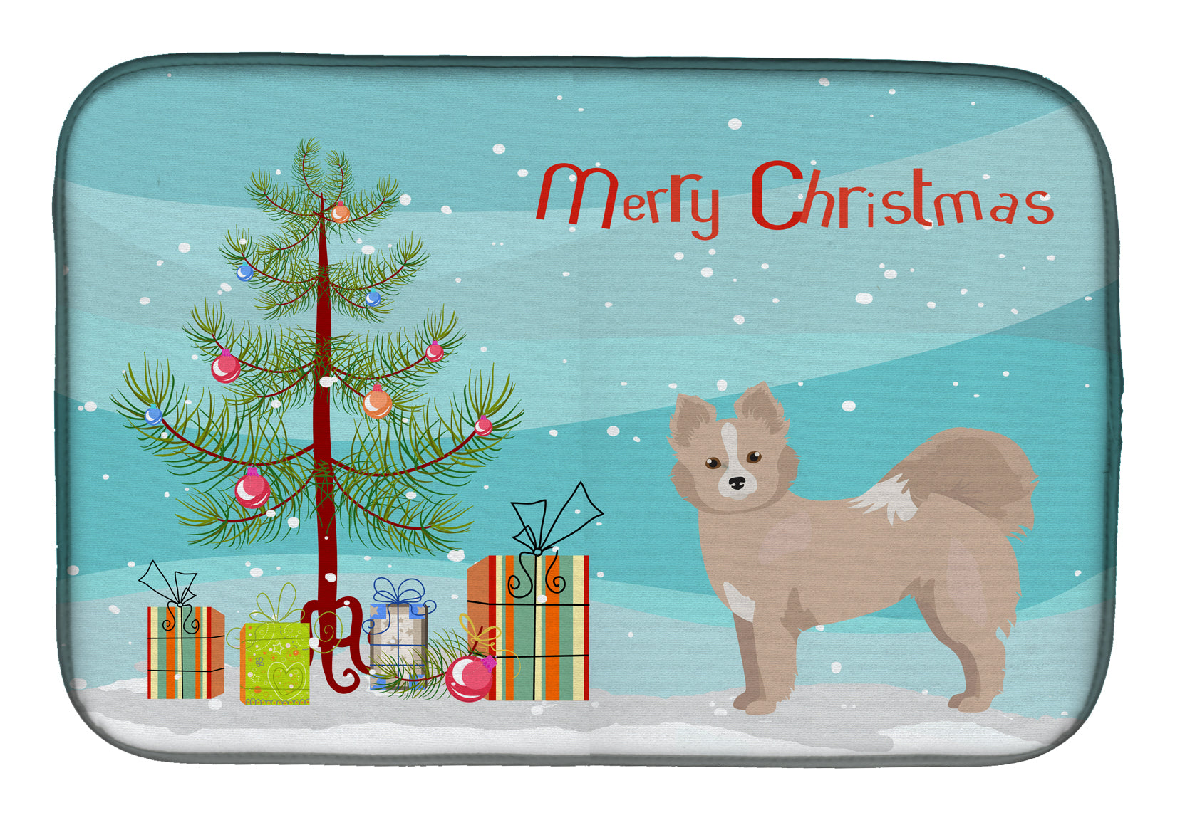 Tan Pomchi Christmas Tree Dish Drying Mat CK3860DDM  the-store.com.