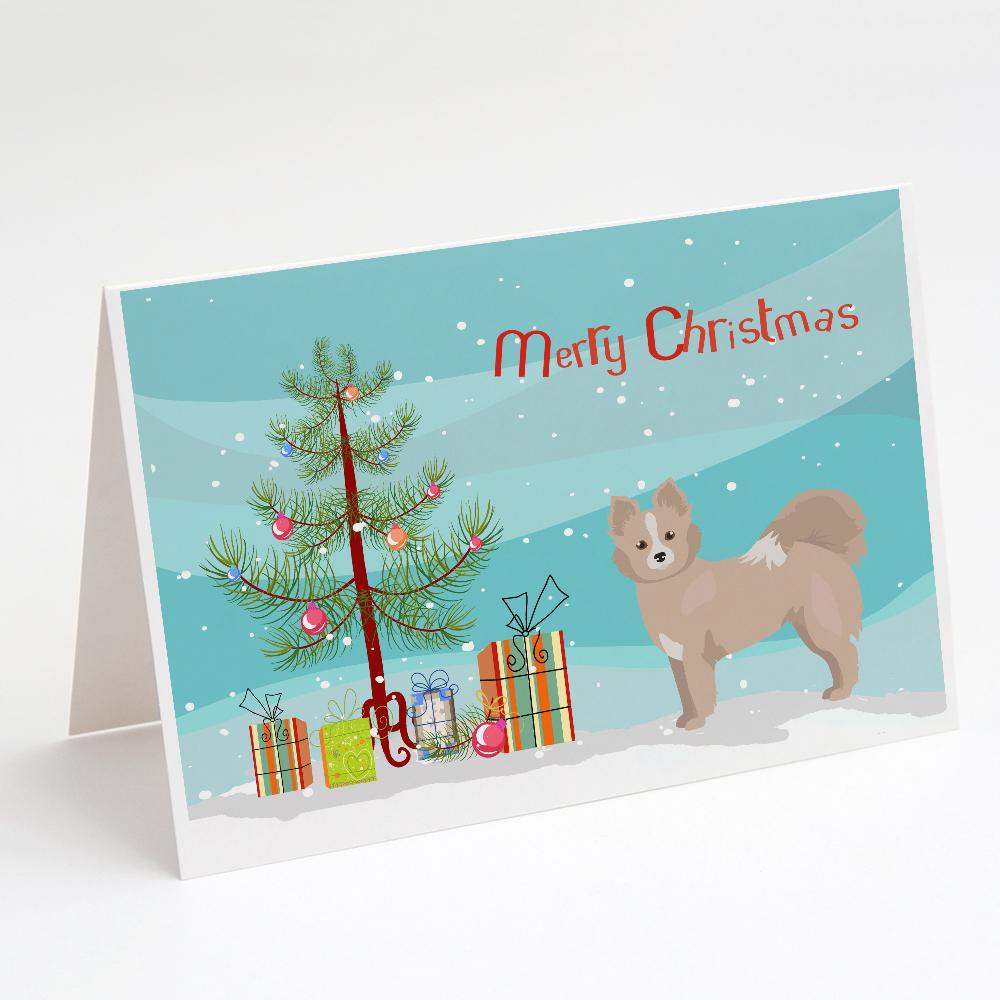 Buy this Tan Pomchi Christmas Tree Greeting Cards and Envelopes Pack of 8